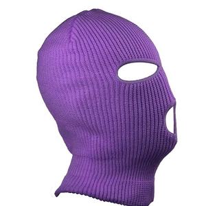 Vente en gros de bonnet tricoté en laine à la mode masque de ski intégral cagoule automne hiver unisexe masque de ski d'extérieur pour la neige - Product Image 4