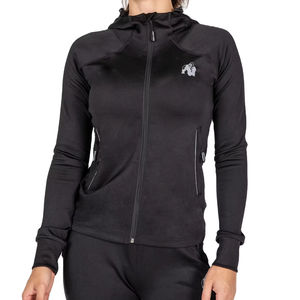 เสื้อฮู้ดสะท้อนแสงทรงสลิมฟิตสำหรับผู้หญิงเสื้อแจ็กเก็ตมีซิปมีกระเป๋ามีเชือกรูดสำหรับกีฬากลางแจ้ง - Product Image 1