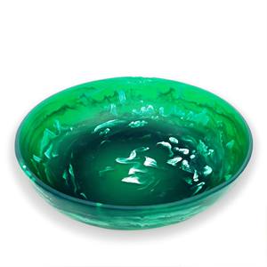 Bol de service en résine décoratif antique moderne, fait à la main, poli, d'origine indienne, écologique, passe au lave-vaisselle, pour les fêtes - Product Image 1