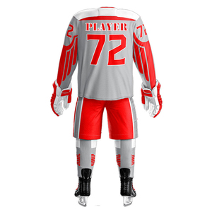 Nouveaux maillots de hockey brodés personnalisés OEM uniforme de hockey sur glace à sublimation d'équipe pour le meilleur matériau polyester pour hommes - Product Image 3