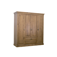 Prix de gros Armoire de chambre à coucher en bois massif au design moderne Armoire durable et écologique ADELA Hotel meubles prêts à être assemblés OEM