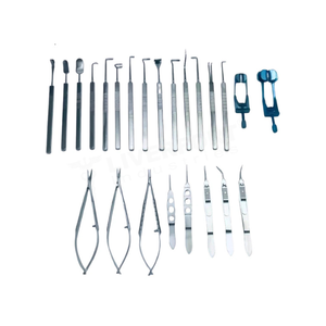 Juego de Instrumentos Oftálmicos de Microcirugía para Estrabismo de Acero Inoxidable Recubierto de Titanio Azul de Calidad Premium, Reutilizables Manualmente, con Certificación CE - Product Image 1