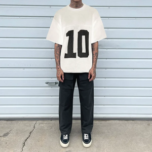 Camiseta de fútbol americano clásica personalizada fabricantes de camiseta de malla de manga corta ajustada fútbol sublimación transpirable - Product Image 2