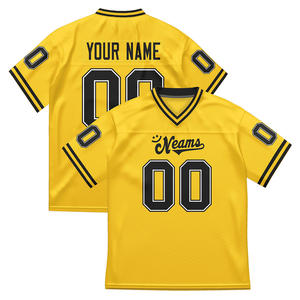 เสื้ออเมริกันฟุตบอลพิมพ์ลายดิจิทัลแบบกำหนดเอง 240GSM 100% โพลีเอสเตอร์ ระบายอากาศได้ดี สำหรับฝึกซ้อมและแข่งขัน - Product Image 2