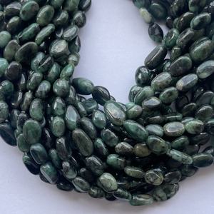Perles de pierres précieuses ovales lisses en émeraude verte naturelle de 6 mm, 8 mm, 10 mm, certifiées IGI pour la création de bijoux - Product Image 4
