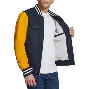High Street Men's Winter Satin Varsity <b>Jacket</b> for Man New Arrival Design OEM Service Embroidered College <b>Baseball</b> <b>Bomber</b> <b>Jacket</b> - Product Image 6