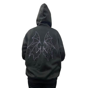 Bon marché OEM Service Vêtements pour hommes Sweats à capuche en strass de grande taille Conception sur mesure Sweats à capuche en strass pour hommes - Product Image 4