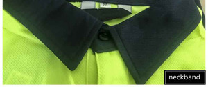 Hi Vis Camisas de manga corta de seguridad reflectantes de alta visibilidad 2025 Ropa DE TRABAJO Polo de seguridad de manga corta de alta visibilidad - Product Image 5