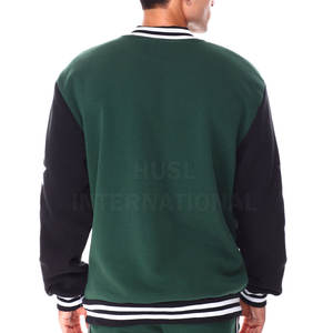 Nouvelle Veste Teddy Homme 2024 en Toile de Haute Qualité, Coupe Slim, Style Hip Hop, pour l'Hiver, avec Broderie de Logo Personnalisé, pour le Monde des Affaires - Product Image 2