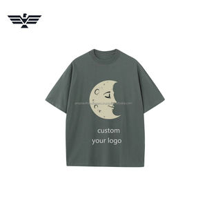 เสื้อยืดสีสันตามสั่งพิมพ์ลายกราฟิกดวงจันทร์ |   เสื้อยืดลำลองผ้าฝ้ายพรีเมียมสำหรับผู้ชายและผู้หญิง - Product Image 2