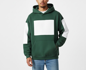 Sudaderas con Capucha de Algodón 100% Pesado con Cierre y Estampado por Transferencia de Calor, Sudaderas Personalizadas de Corte Holgado y Ajuste Regular de Alta Calidad para Hombre - Product Image 3