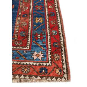 Tapis en laine noué à la main Kiaan à motif géométrique bleu Pae-5250 9x12 pouces pour la décoration de la maison, du salon, et l'utilisation en voiture – Tapis Jaipur US - Product Image 4