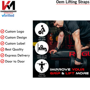 Professional Powerlifting Lifting Straps <b>for</b> Deadlift <b>Gym</b> Workout <b>Wrist</b> Wrap <b>Support</b> - Product Image 4