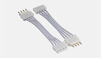Cable Divisor de Ventilador PWM de 4 Pines Económico - Hub 1 a 4 para Disipación de Calor de PC para Juegos, Arnés de Cableado con Control de Sincronización