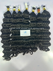 ผมลอนหยิกเป็นลอนสีดำธรรมชาติจากผมมนุษย์สำหรับผู้หญิงความงาม - Product Image 3