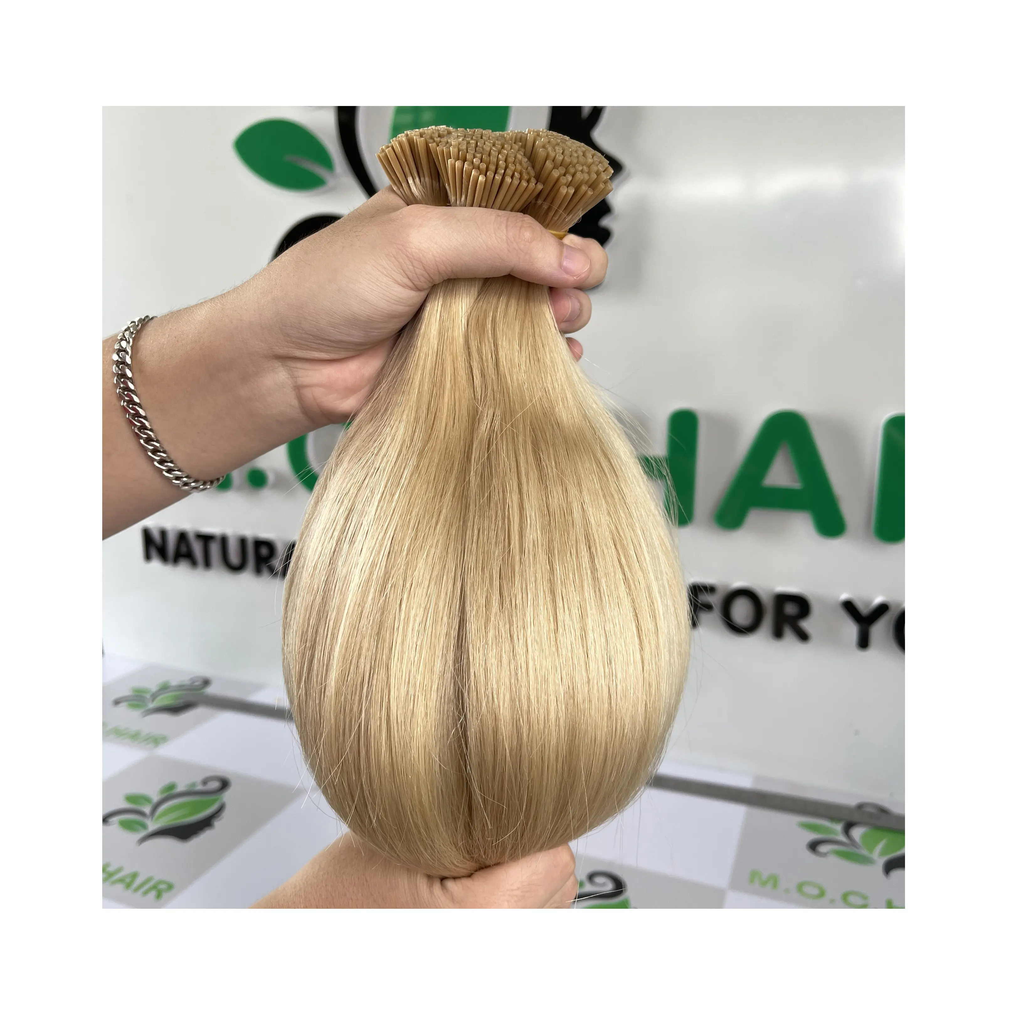 Top Selling Unprocessed Vietnamese Raw Hair Blonde Straight I Tip Human Hair Extensions 100% Virgin Hair