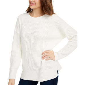 Cardigan in ciniglia rosa taglia grande per ragazze, traspirante, bianco, con logo frontale, stile casual Y2K, per autunno inverno - Product Image 3