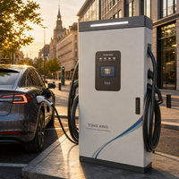 CE Fast 40-Min Top-Up 240kW-600kW Pengisi Daya EV Cepat DC dengan Dua Port CCS2 200-1000V Stasiun Komersial untuk Armada Kendaraan Berat