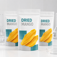 Sachet Doypack refermable de qualité alimentaire pour mangues séchées et fruits tropicaux, emballage souple imprimé sur mesure
