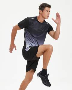 Ensemble T-shirt à manches courtes imprimé 3D décontracté pour homme et short en maille respirant à séchage rapide 100% polyester - Product Image 3