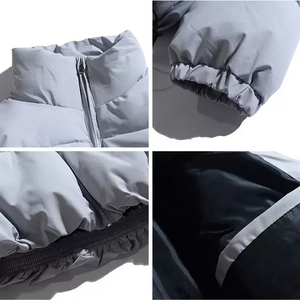 Vestes d'hiver durables à bulles d'air | Vêtements d'extérieur matelassés avec logo personnalisé | Vestes chaudes à capuche surdimensionnées pour l'extérieur et les vêtements décontractés - Product Image 4