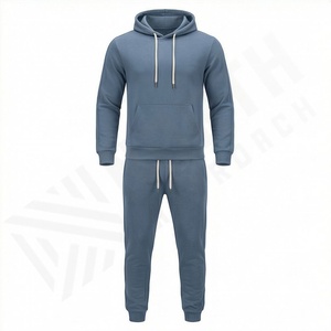 Ensemble de survêtement de sport en molleton technique hautement personnalisé pour hommes, décontracté, ajusté, avec logo imprimé, vente chaude, design personnalisé - Product Image 1