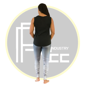 Débardeur d'entraînement noir pour femmes T-shirt de gymnastique sans manches avec impression de motivation pour l'entraînement de fitness et de yoga - Product Image 3