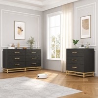 Style personnalisé Commode à 3 tiroirs Commode en rotin Commode pour chambre à coucher Commode pour armoire de rangement Meubles de maison Conceptions personnalisées