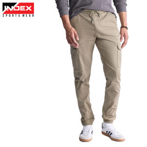 กางเกงคาร์โก้ผู้ชายขาตรงผ้าคอตตอนผ้าคอตตอนมีกระเป๋าหลายกระเป๋าใส่ได้ตามต้องการโลโก้ตามสั่ง - Product Image 5