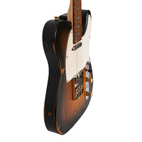 Slick Guitar SL51K Guitare électrique Aged Vintage Sunburst Dual Single Coil Pickups