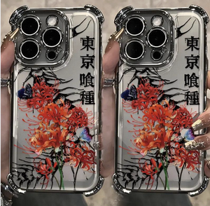 Tokyo Style for Case Phone Cover Blue Magnetic PMMA with Sublimation Print and Flower Design - Product Image 1