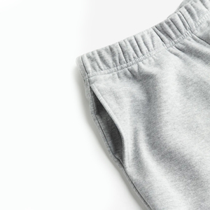 Pantalones de chándal para correr básicos grises para mujer, pantalones de lana de peso pesado para invierno decorados con estilo de frente plano pintado - Product Image 5