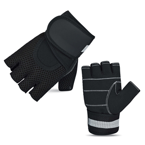 Gants d'entraînement de gymnastique respirants pour hommes et femmes Gants d'haltérophilie demi-doigt avec support de poignet Protection antidérapante de la paume - Product Image 2