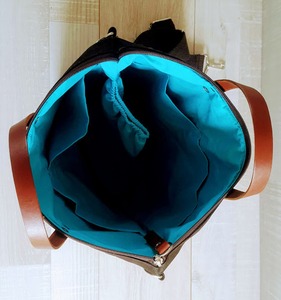 Sac à dos durable en cuir véritable et toile, écologique, léger, pour les voyages en plein air, l'école, la randonnée, le travail, unisexe, grande capacité - Product Image 4