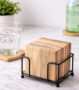 <b>coasters</b> <b>with</b> <b>holder</b> Round wooden <b>coasters</b> Drink <b>coasters</b> wooden Tea cup <b>coaster</b> <b>set</b> Water glass <b>coaster</b> - Product Image 1