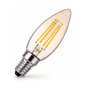 Bombilla LED de Filamento E14 de 4W con Forma de Vela - Product Image 1
