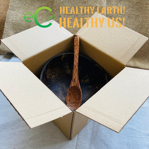 Sustainable Coconut Shell <b>Bowl</b> With Engrave Laser Logo for Holding Food, Smoothies, Salad Made by Eco2go Vietnam - Product Image 4