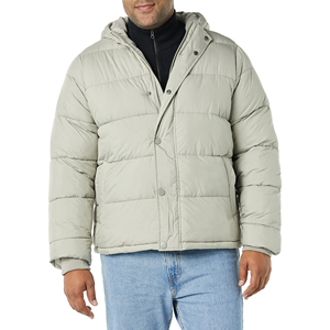 Nouvelle conception, veste matelassée en toile pour homme, de haute qualité, logo personnalisé, service OEM, vêtements d'extérieur d'hiver, imperméable, respirant, coupe-vent - Product Image 3