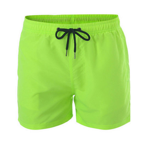 Nouvelle mode de short de sport de couleur unie pour hommes en toile décontractée de taille moyenne à vendre - Product Image 2