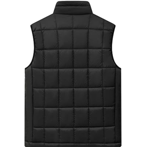 Chaqueta de Invierno Personalizada para Hombre, 100% Algodón, Estilo Puffer, Cuello Alto, Cierre de Cremallera, Logotipo Frontal, Teñido Liso, Todos los Colores Disponibles - Product Image 2