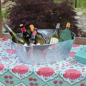 Refroidisseur à vin moderne de qualité supérieure avec double poignée Design poli Logo Seau à glace en métal mat fabriqué par Zahid Exports en Inde - Product Image 3