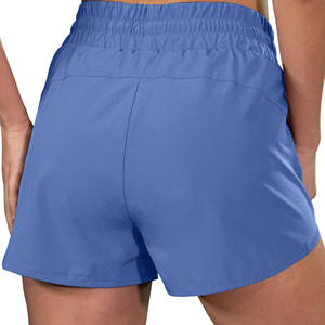 Pantalones cortos atléticos de alta calidad para mujer, pantalones cortos deportivos de secado rápido para correr para mujer con bolsillos elásticos y con cremallera - Product Image 6