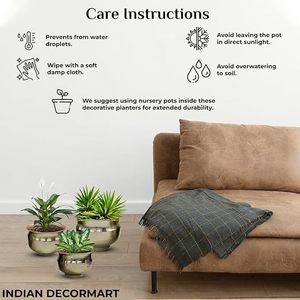 Lujo en flor Golden Glow Powder Coated Gold Macetas Must-Have Home and Garden Glamour para sus plantas - Product Image 3