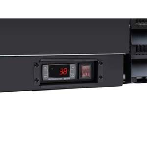36-Inch Commercial Bottle Cooler Black Freestanding <b>Opener</b> Sliding <b>Door</b> Automatic Defrost ETL Listed 9 Cu. Ft. Capacity 240W - Product Image 4