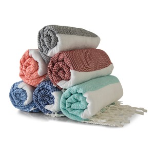 Toalla turca Fouta de microfibra con estampado personalizado, mochila con cordón, tejido de algodón de secado rápido para Navidad, Día de San Valentín directo - Product Image 3