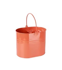 Seau à balai en métal galvanisé avec fonction de chariot de nettoyage Design moderne écologique pour intérieur/extérieur - Product Image 3