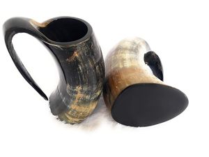 Taza de cuerno para beber vikingo natural para fiesta, taza de Navidad divertida y de alta calidad, taza de cuerno personalizada para el hogar, Hotel y restaurante - Product Image 3