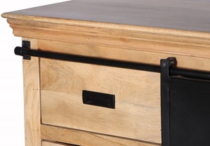 TVC Industrial Modern 200 Mango W Sliding Door Furniture Durable Stylish Storage Solution for Home Hospital Living Room Hotel - Product Image 3