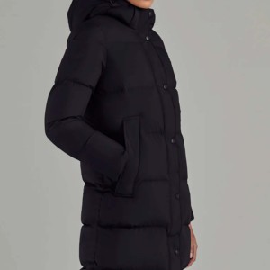 Gran oferta, nueva moda, abrigo largo de otoño para mujer, chaqueta acolchada con capucha de algodón, ropa de calle, cinturón impermeable a prueba de viento, manga larga - Product Image 3