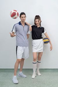 CROSSRUNNER Quick Dry Polo Dynamic <b>T</b>-<b>shirt</b> Men Women Adult Sportswear Jersey Unisex Kolar - Product Image 4
